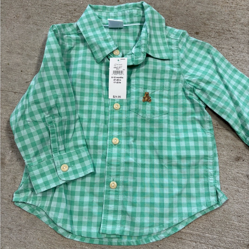 NWT-Baby Boys Button Down Shirt